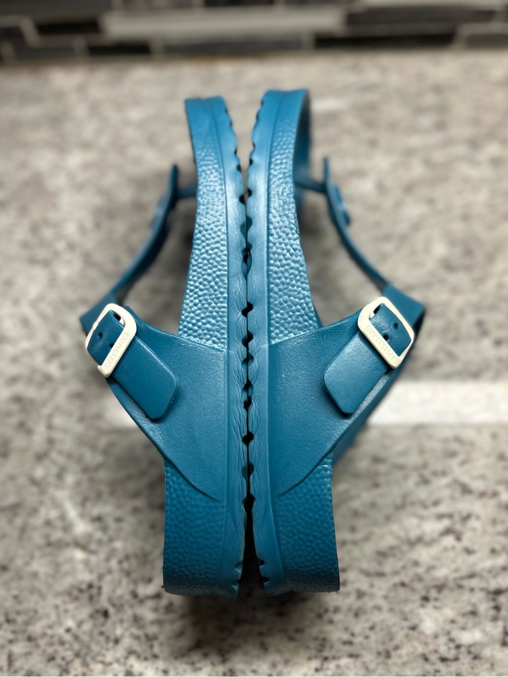 Birkenstock gizeh blue Thong Sandals EVA size 7 - Picture 4 of 7
